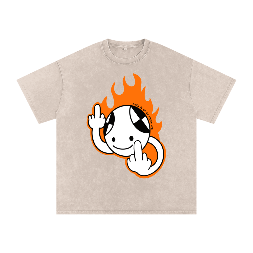 SIUTF Washed Oversized Cotton Tee