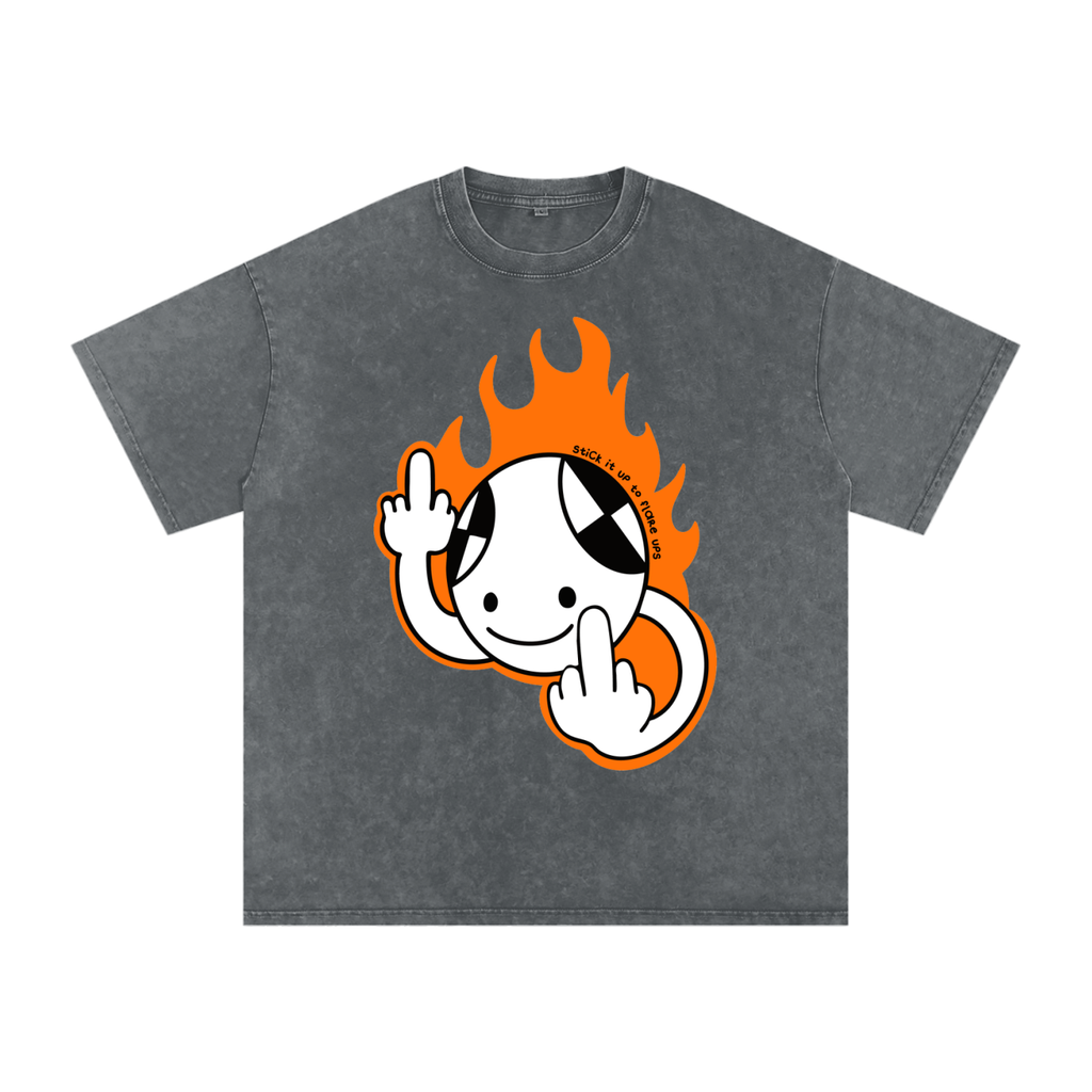 SIUTF Washed Oversized Cotton Tee