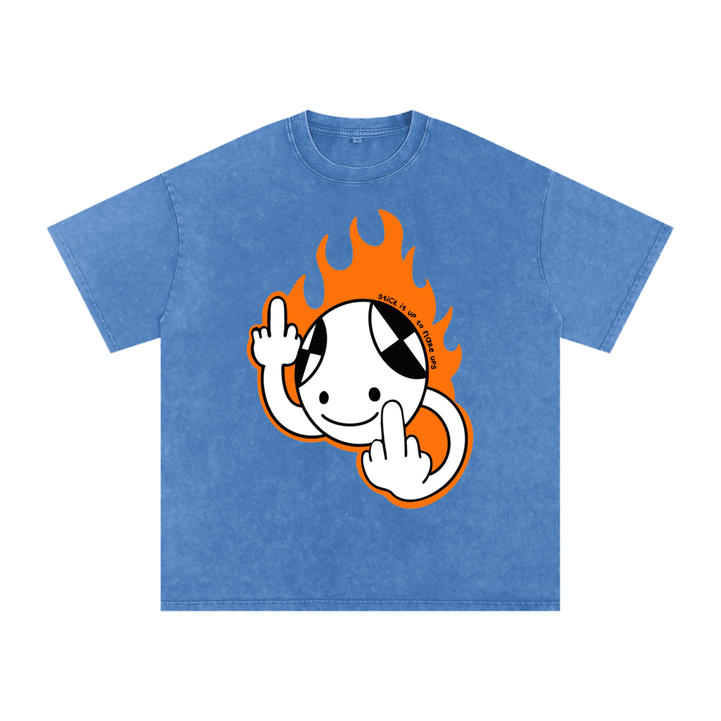 SIUTF Washed Oversized Cotton Tee